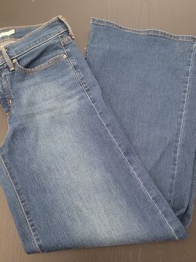 Levi's 318 Shaping Wide Leg Indigo Blue Denim Jeans 28x32